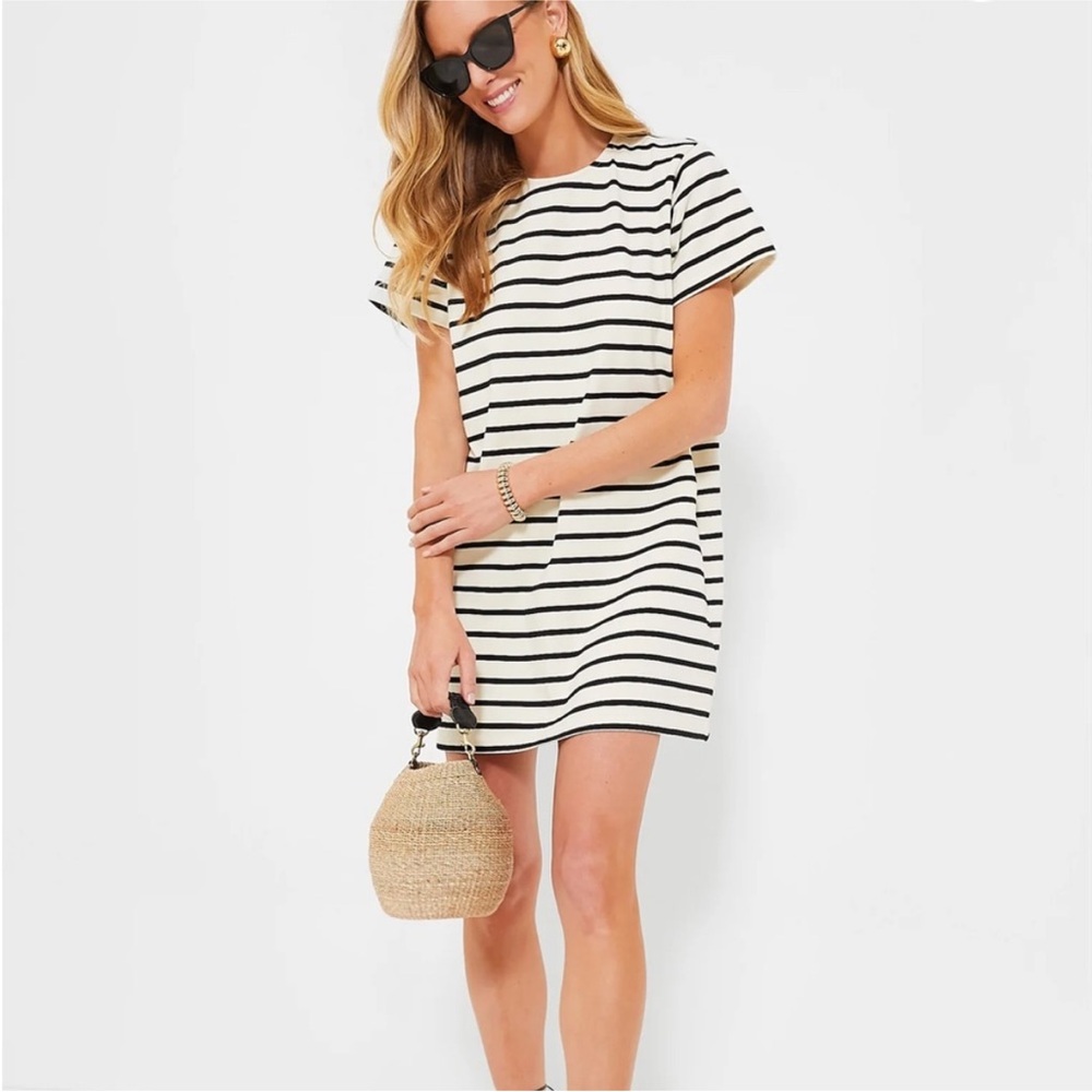 TUCKERNUCK Black Stripe Lucie Dress Size XS